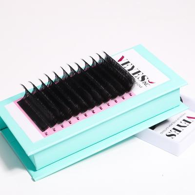 China Matte Black Eyelash Extension Trays Cruelty Individual Vegan Natural Long Cashmere Supplies Wholesale Volume Eyelash Extension for sale