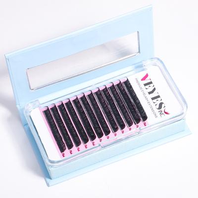 China Super Soft Veyelash Long 0.15mm 0.20mm Natural Blend Length Ellipse Lash Flat Eyelash Lash Extensions Supplies Cashmere Extension for sale