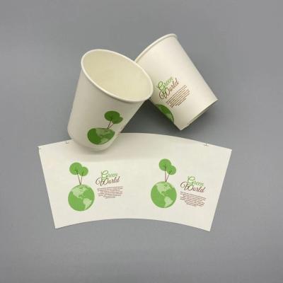 China PET 12-Unze-Papierkaffeetasse-flexographische heiße Schokoladen-Papier-Schalen zu verkaufen