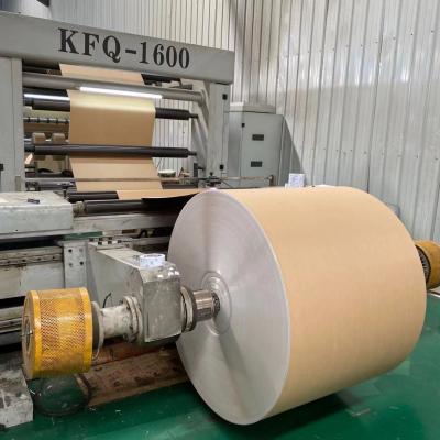 China Eco PE Coated Paper In Roll Offset Recycled Brown Paper Roll for sale