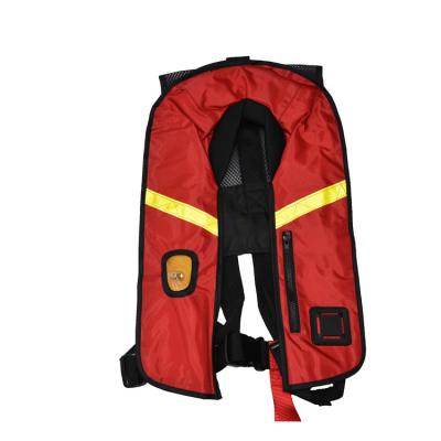 China Adult CE Certified Automatic And Manual Single Air Chamber 150 Newton Life Jacket Inflation for sale