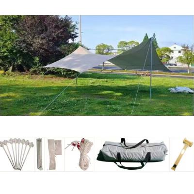 China hot selling outdoor camping tents waterproof portable tents rooftop UV-resistant top camping and hike Sun shade canopy tent for sale