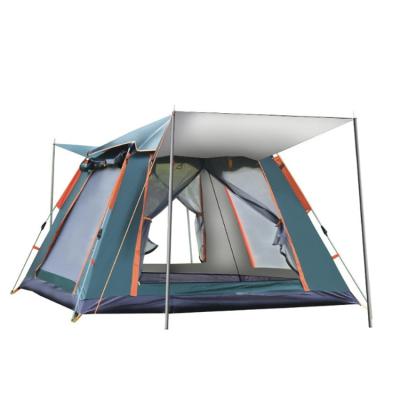 China Straight Tying Type Summer Tent Hexagonal Camp Waterproof Automatic Double Layer for sale