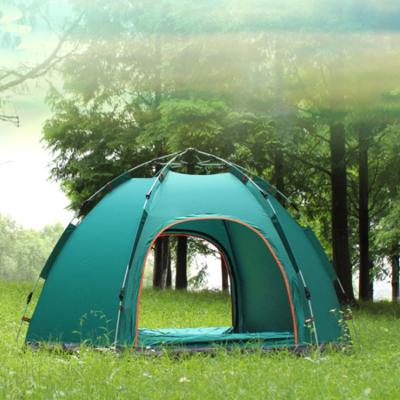 China Straight Brace Type 3-4 Person Portable Quick Open Outdoor Camping Tent for sale