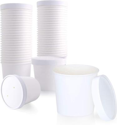 China Recyclable Hot sale High quality Eco friendly Custom printing 8oz 12oz 16oz 32oz hot soup cup Disposable Instant Paper Cup for sale