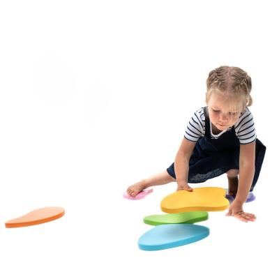 China Stepping Stones Set Balance Stepping Stones Set For Kids Balance Toy Play Indoor And Outdoor Non-slip Colorful Stones Toys For Coordination for sale