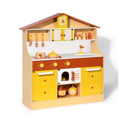 China Wooden Kitchen Play Toy Set Toddler Montessori Furniture Role Play Kitchen Set for Kids Boys Girls Pretend Play Toy Gift for Birthday&Christmas for sale