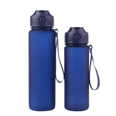 China 100% leak proof viable bpa free tritan water bottle 1000ml custom print blue sport tritan water bottle 1 liter for sale