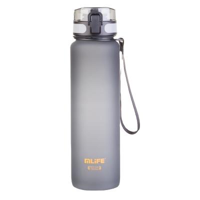 China Mlife 2022 Sustainable Leakproof 1000ml BPA Free Frosted Plastic Sports Bottle With Tea Infuser for sale