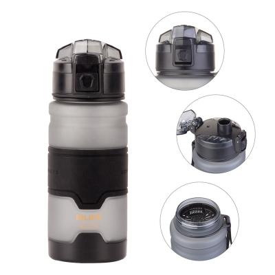 China Mlife Sustainable New Arrival 380ml Black Frosted Outdoor Eastman Sport Tritan Water Bottle With Silicone Sleeve for sale