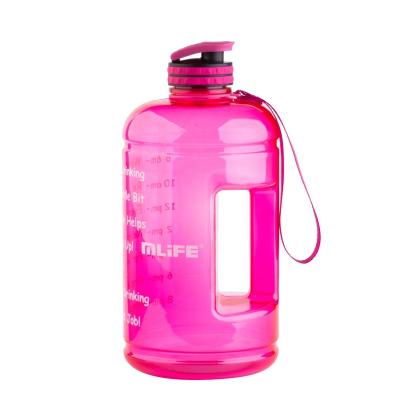 China Durable Half Gallon 2.2L Large Portable Gym Sports BPA Free Glass Water Bottle for sale