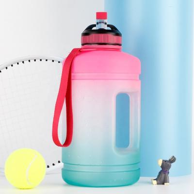 China Bpa Sustainable 2 Free Inline Plastic 2.2 Liter Motivational Water Bottle for sale