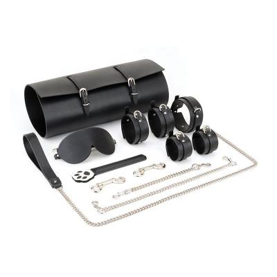 China For Sex Use Sex Bondage Lingerie Sex Bondage Bondage BDSM Safe Cuffs Nipple Restraints Rope Blindfold Black For Adults For Women And Men for sale