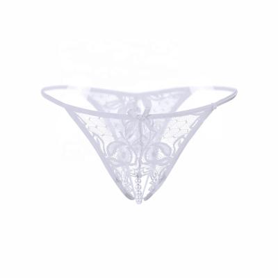 China Pearl Dangling G - Sexy Lingerie Women's Underwear Underwear Women's Wearing Bikini Panties Women's Briefs String Satin Sexy Transparent Knickers for sale