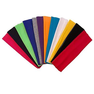 China Amazon Women Hair Band Mixed Colors Yoga Sports Headbands For Women With Milk Silk Elastic Hair Dyke for sale