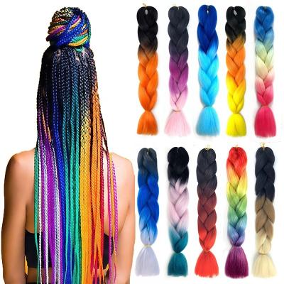 China Wig Hair Extension Elephant Braids Crochet Braids Hair Extensions Elephant Braid Crochet Colored Hair High Temperature Synthetic for sale