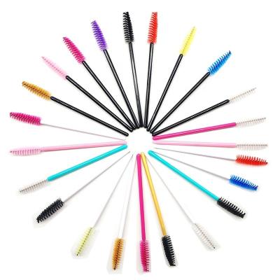 China Makeup Tool Mini Eyelash Brush Mascara Wands Applicator Eyelash Extensions Eyelash Extension Cleaning Brush Makeup Tools for sale