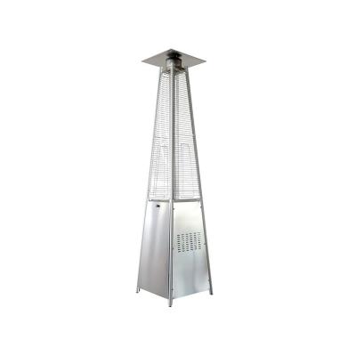 China Stainless Steel Manufacturer Outdoor Garden Fire Patio Heater Pyramid Glass Tube Patio Heaters for sale