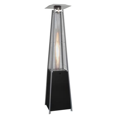 China Factory Price Factory Price Painted Steel Glass Manufacturer Wholesale High Quality Pyramid Flame Tube Painted Outdoor Patio Heater for sale