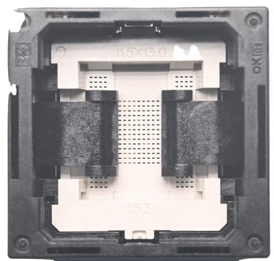 China B1 Pin Series Programmer Adapter Burn-in Stamping In IC Test Socket For 6*16 Pitch0.5 IC for sale