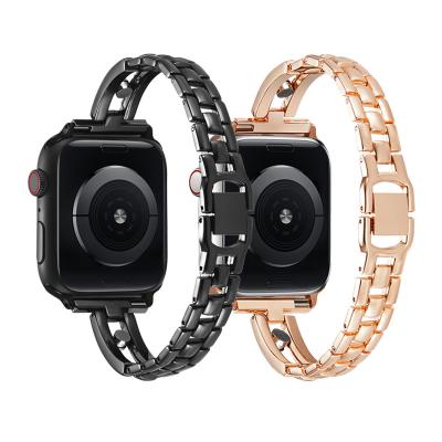 China Women Girls 40mm 42mm Flexible Unique Creative Smart Watch Attach Bands For I Apple Watch for sale