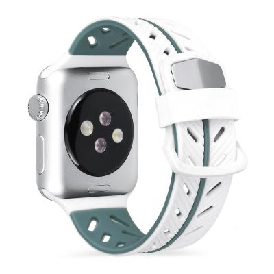 China Fashionable Customizable Sports Silicone Replacement Strap Smart Watch Adjustable Bands For Apple for sale