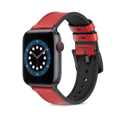 China New Arrival Flexible Leather Quick Release Series 6 44mm Women Watch Bands Band For Apple for sale