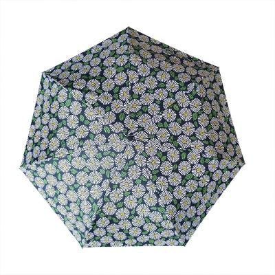 China Auto Open & 2021 Factory New Design Folding Flower Narrow Pattern Rain Automatic Umbrella for sale