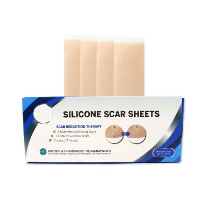 China Scar Healing Silicone Gel Hyperpigmentation Scar Therapy Repair Sheets for sale