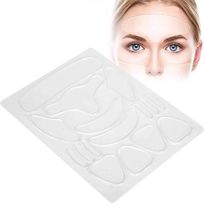 China Moisturizer OEM Reusable Silicone Gel Waterproof Wrinkle Patches Anti Aging Wrinkles For Chest for sale