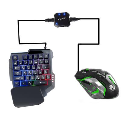 China Easy To Mount JCHF Game Accessories 3 In 1 Combo Amazon Gaming Keyboard Mouse Converter For Game Controller Compatible For Android /IOS for sale