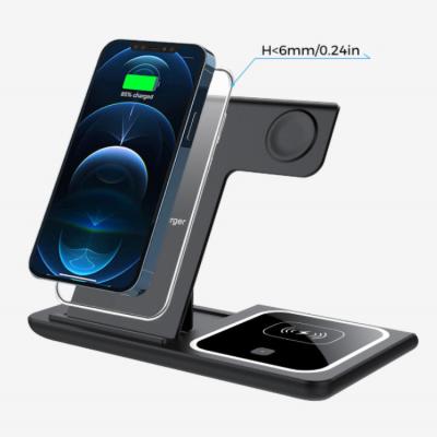 China Light weight 18w Tiksounds Wireless Charger Qi Portable Wireless Charger Wireless Phone Charging Station For Iphone for sale