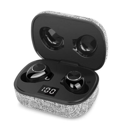 China Mini size 2022 New Christmas Gift BT Earbud L18 True Wireless Earbuds With Elegant Fabric Charger Box for sale