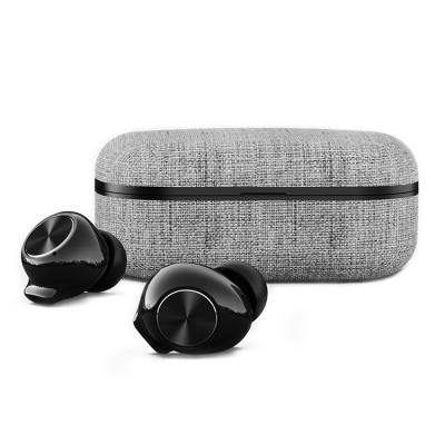 China Mini size Wholesale price listening to music earbuds with fabric charging case light weight wireless earbuds for sale