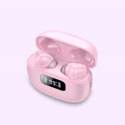 China 2021 Mini Size BT 5.0 Earbud And Type C Game Clear Pink In-Ear Headphones ANC Earbuds Earbuds for sale