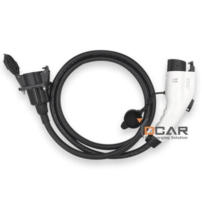 China 16A SAE J1772 Extended Cable Type 1 Extension T1-T1 Adapter For EV Type 1 Extended Charging Cable for sale