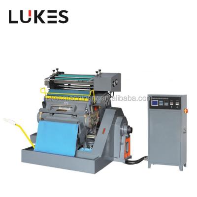 China Printing Shops Directly Sale Paper Maker Semi Automatic Box Carton Hot Foil Stamping Die Cutting Machine for sale