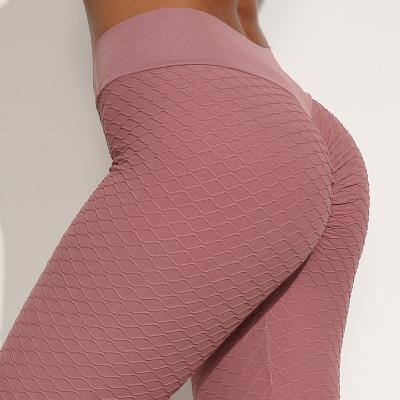 China Breathable High Rebound Fitness Pants Nylon Seamless Ringer Yoga Hip-Lifting Pants for sale