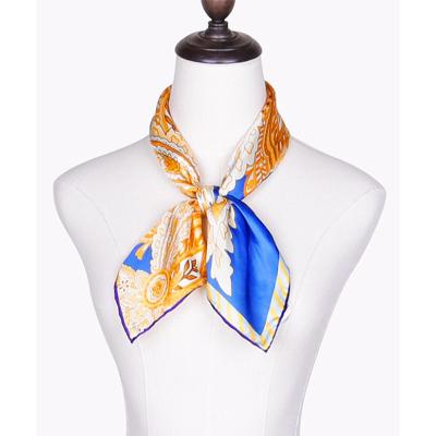 China Square Beauty Accessory 12M/M Custom Square Silk Satin Silk Scarves Custom Digital Print for sale