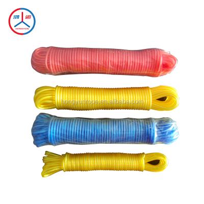 China High Tenacity Colored Clothesline Rope PVC Clothesline Rope for sale