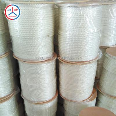 China High Strength High Strength White Color Braided Nylon Rope for sale