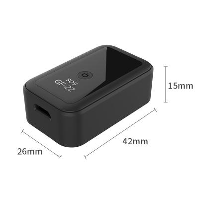 China Automotive Long Standby Pet SOS Tracking Device Gps Magnetic Multifunction Mini Locator gf-22 for sale