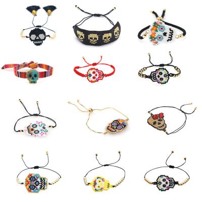 China Colorful Go2boho Friendship Rope Bracelets Skull Bracelet Miyuki For Women Jewelry Fashion Bead Bohemian Japanese Bohemian Jewelry for sale