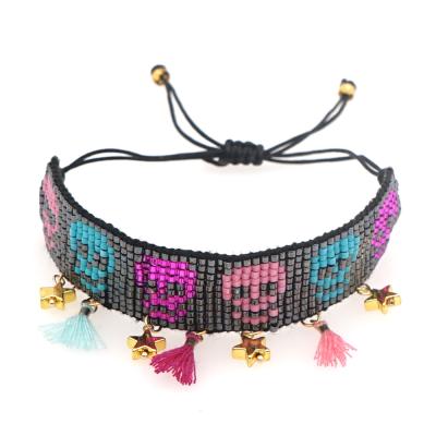 China Go2boho BOHEMIA Skull Bracelet For Colorful Bohemian Friendship Miyuki Girl Charm Pulsera Bead Jewelry Seed Bead Jewelry Bracelets for sale