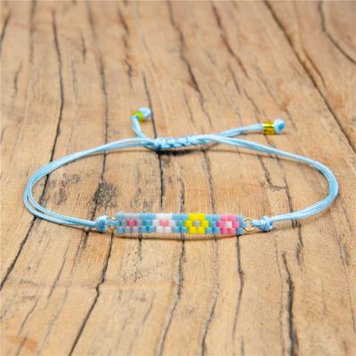 China Go2boho BOHEMIA Flower Bracelets for Girl's Pulsera Boho Miyuki Bead Jewelry Adjustable Beach Colorful Japanese Bohemian Bracelet for sale