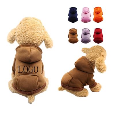 China OEM Viable Custom Baseball New Autumn Winter 100%Cotton Pet Clothes Plain Fashion White Dog Hoodies for sale