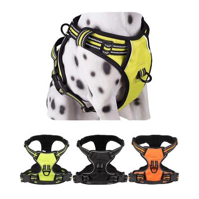 China Good Prices Padded Heavy Duty Dog Harness , No-Pull Pet Harness With Reflected Light for sale