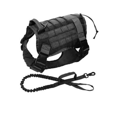 China Wholesale Luxury Tactical Dog Harness Padded Custom Military Dog Training Vest With Handle for sale