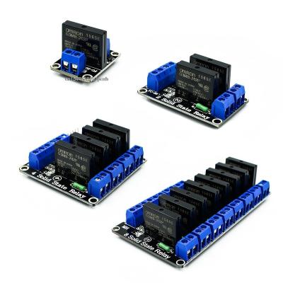 China Standard 1 2 4 8 Channel 5V DC Relay Module SSR AVR DSP G3MB-202P Solid State High Level Relay For Arduino for sale