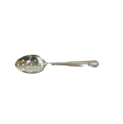 China New Design Kitchen Tool 18/8 Stainless Steel Food Grade Sustainable Grooved Spoon for sale